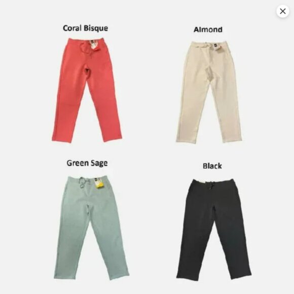 Bundle Member’s Mark Ladies Straight Leg Pant 1‎ Sage 1 Black 1 Almond Large - Picture 1 of 1